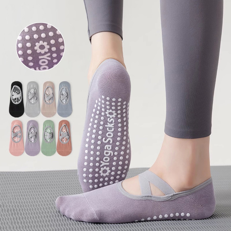 Pilates Yoga Workout - Calcetines de Yoga con parte inferior