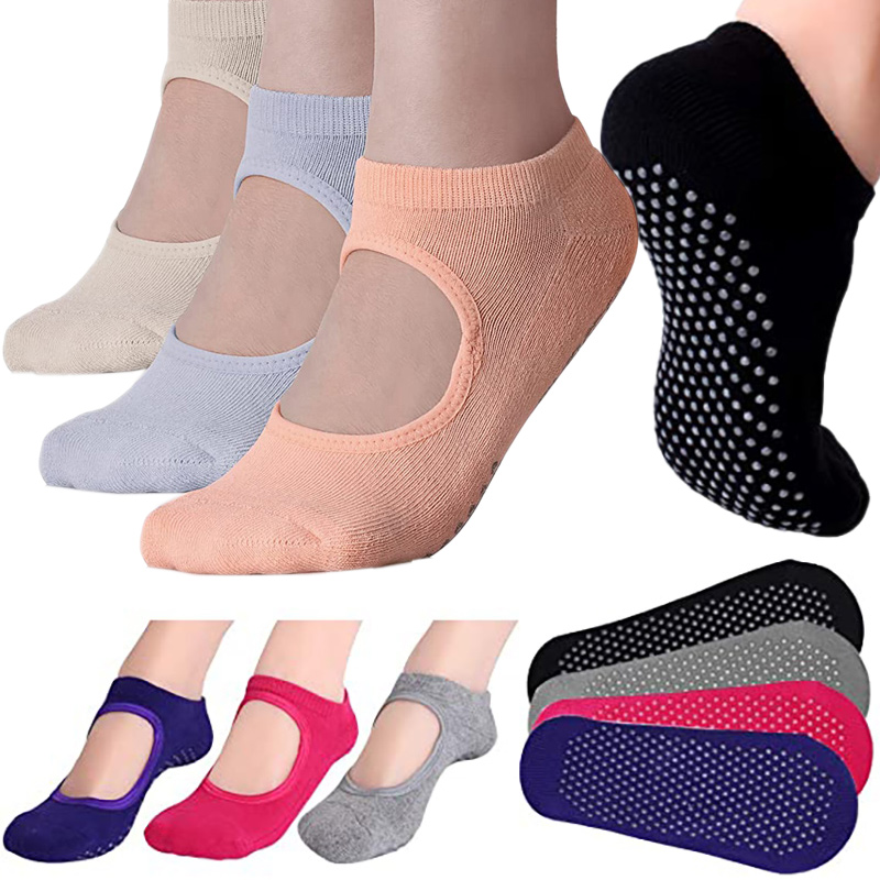 Pilates Yoga Y Barre - Calcetines de yoga para mujer con