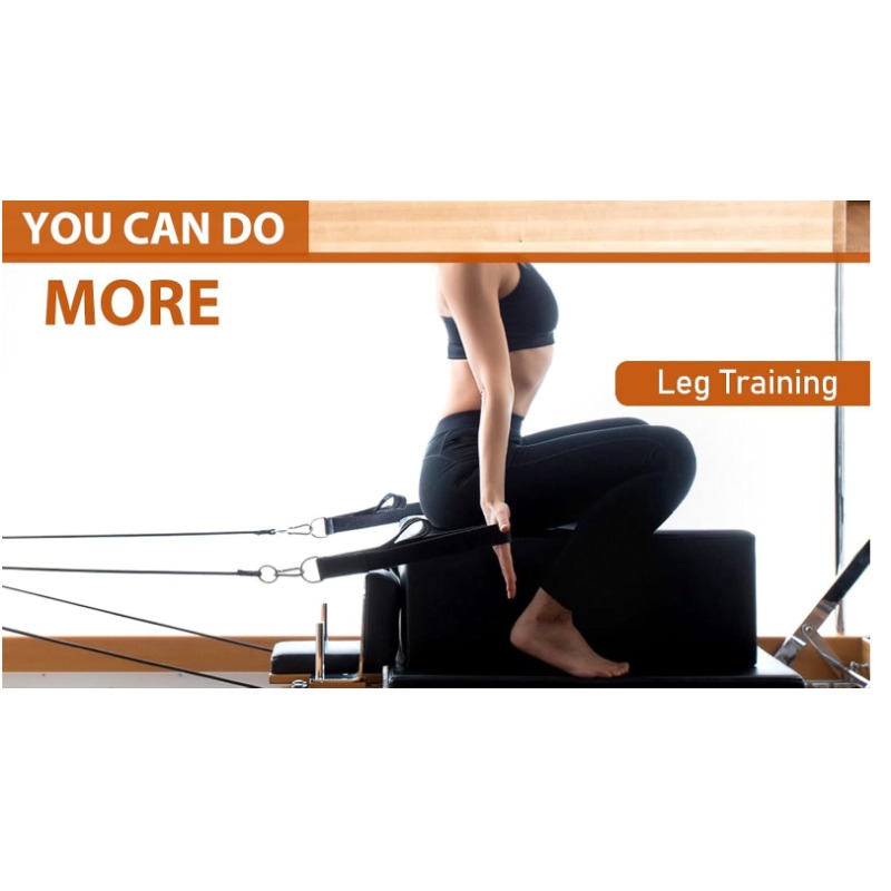 Pilates Yoga Resistance Ring - Correa elástica de doble anillo para