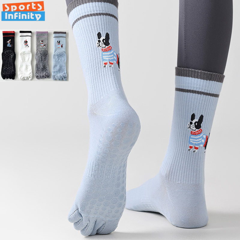 Pilates Yoga Workout - Calcetines de Yoga con estampado de