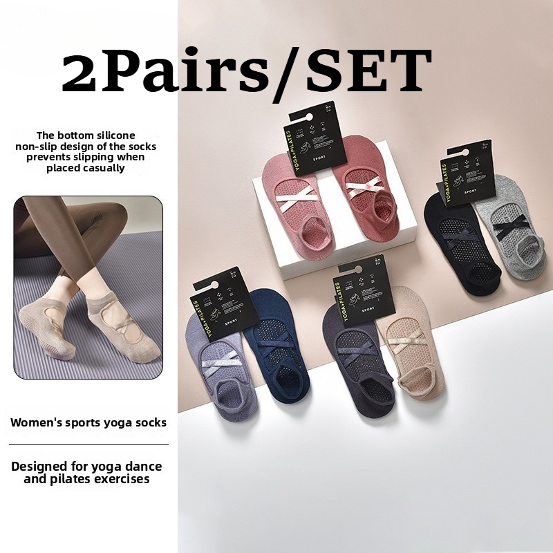 Pilates Yoga Kit - 2 pares de calcetines de Yoga