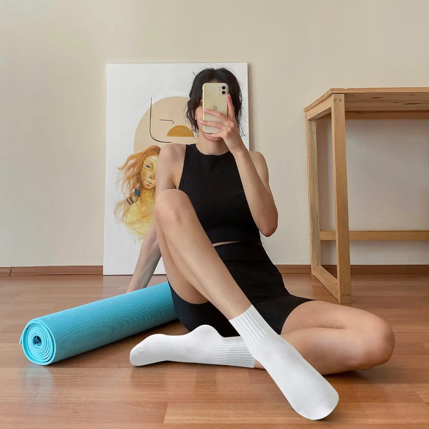 4 pares de calcetines de yoga  - Pilates & Yoga Vertebrasana reseña y precio