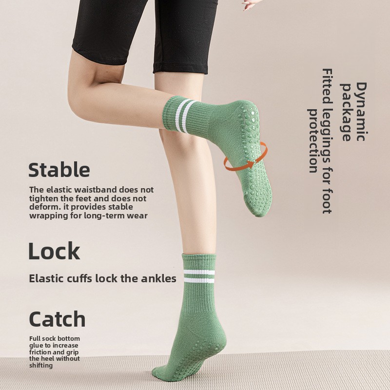 Calcetines de media pantorrill - Pilates Yoga Workout reseña y precio