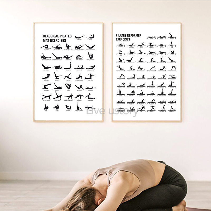 Póster de Lona sin Marco para  - Pilates Yoga Workout reseña y precio