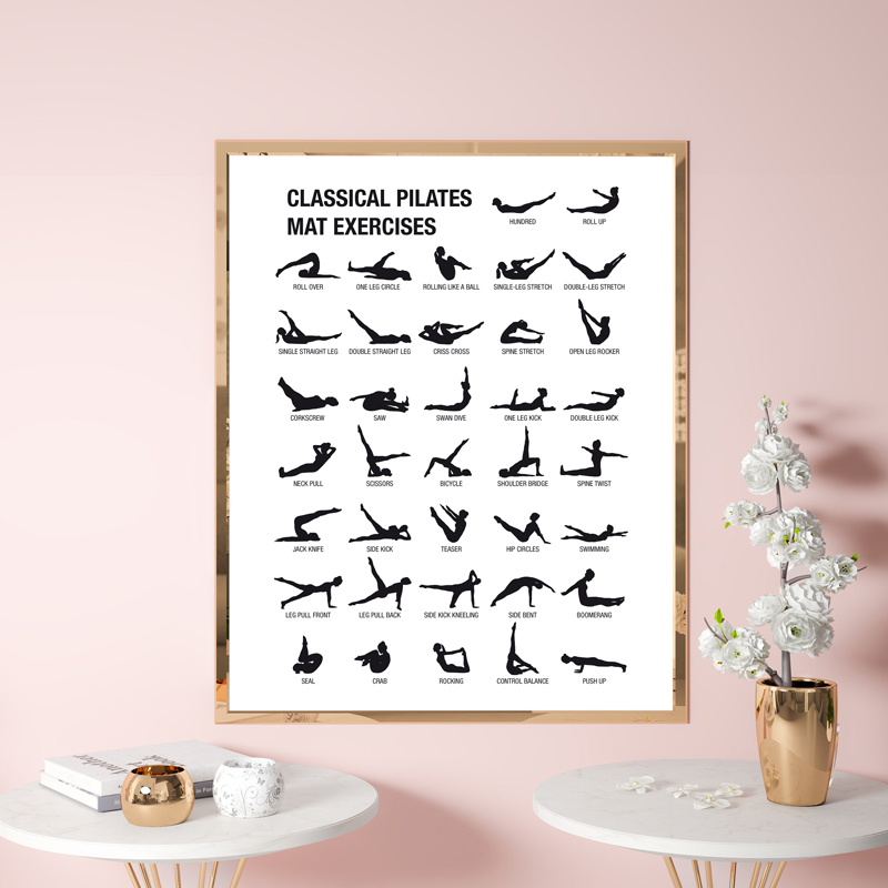 Póster de Lona sin Marco para  - Pilates Yoga Workout reseña y precio